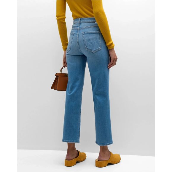 NWT Mother The Rambler Zip Ankle Jeans Wash Going Dutch Size 33 - Picture 4 of 8